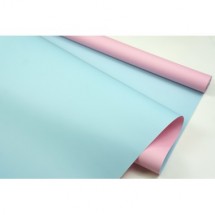 Пленка матовая DUOMAT,58см*10м,60 мкм ( цвет розовый/голубой), цена за рулон